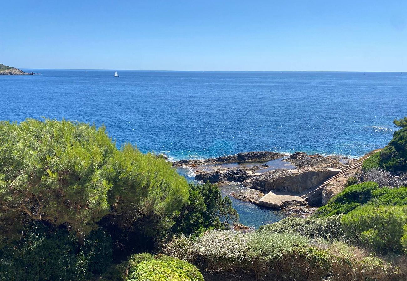 Maison à Hyères - Villa La Terrasse Bleue Presqu'île Giens accès mer 