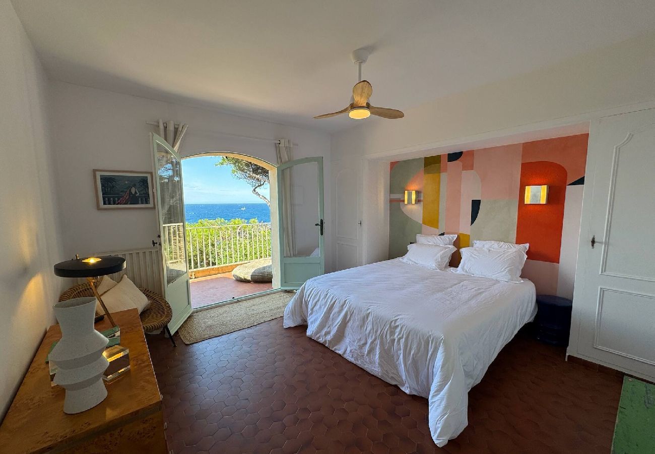 Maison à Hyères - Villa La Terrasse Bleue Presqu'île Giens accès mer 
