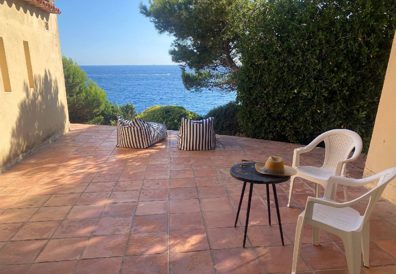 Maison à Hyères - Villa La Terrasse Bleue Presqu'île Giens accès mer 